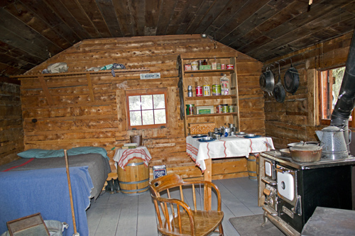 Inside Old Cabin