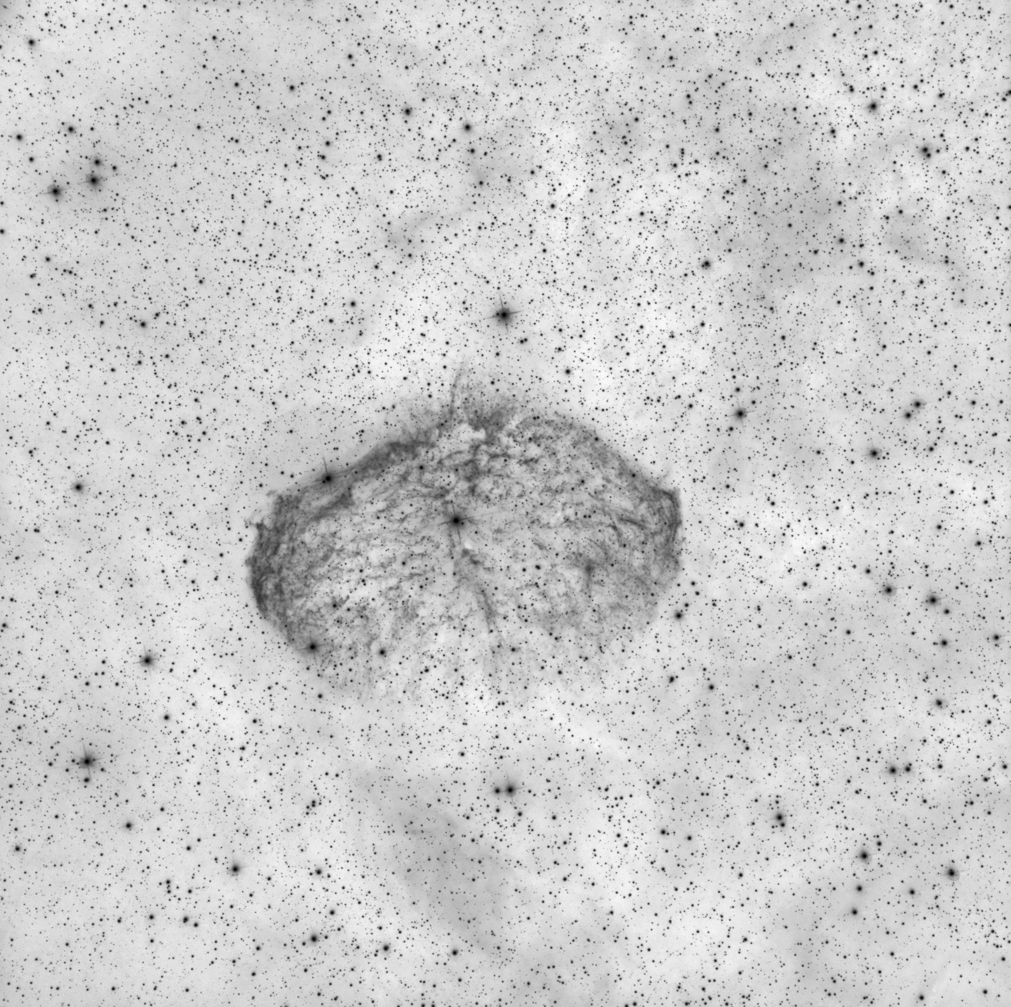 NGC6888 Ha Inverted