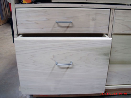 Outfeed Table Drawers