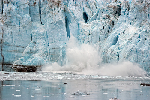 Calving Glacier Ice