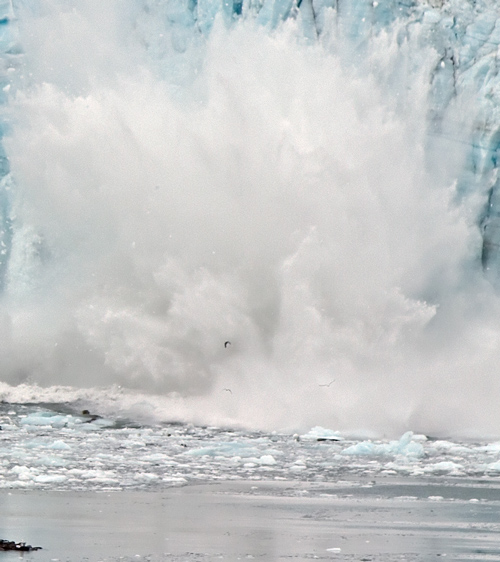 Calving Glacier Ice