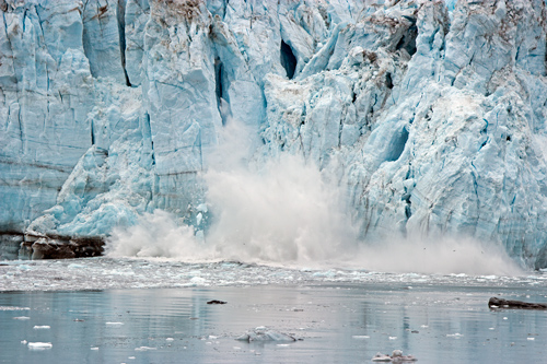 Calving Glacier Ice