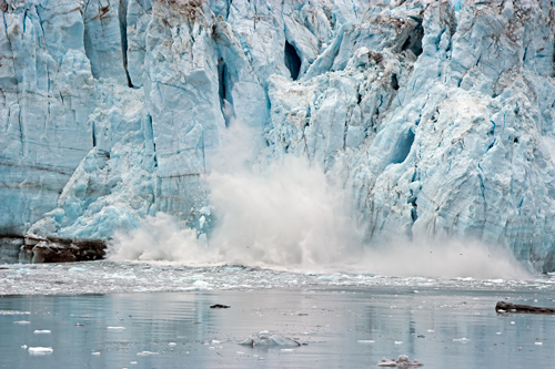 Calving Glacier Ice