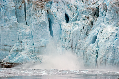 Calving Glacier Ice