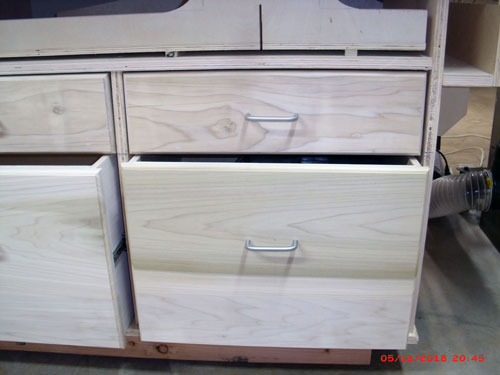 Outfeed Table Drawer