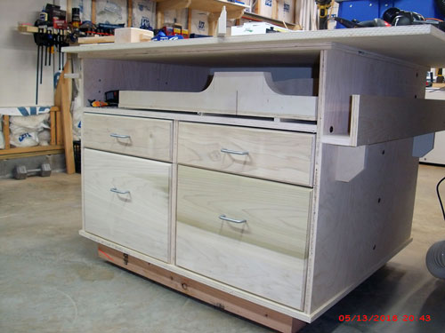 Outfeed Table Drawers