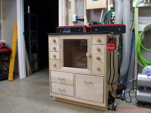 Router Table Drawers